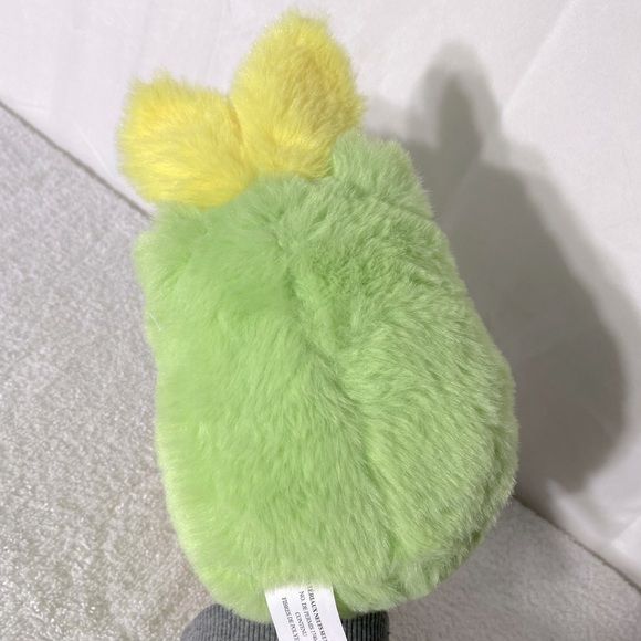 Soft Green Frog with Floral Ears Stuffed Animal Plush Toy - Picture 3 of 9